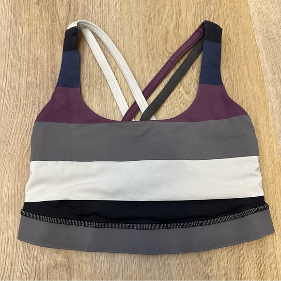 Lululemon Athletica Striped Energy Bra size 2 - Picture 2 of 7